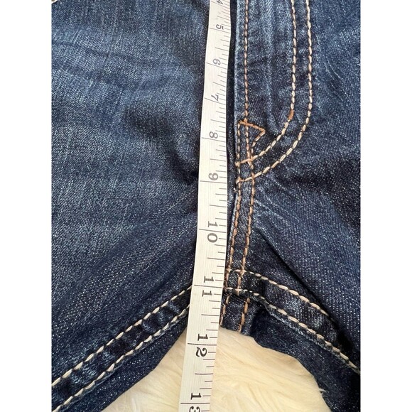 Silver Jeans Men’s Zac 38x32 (40x31) Dark Blue Denim Relaxed Bootcut Jeans - Picture 4 of 8